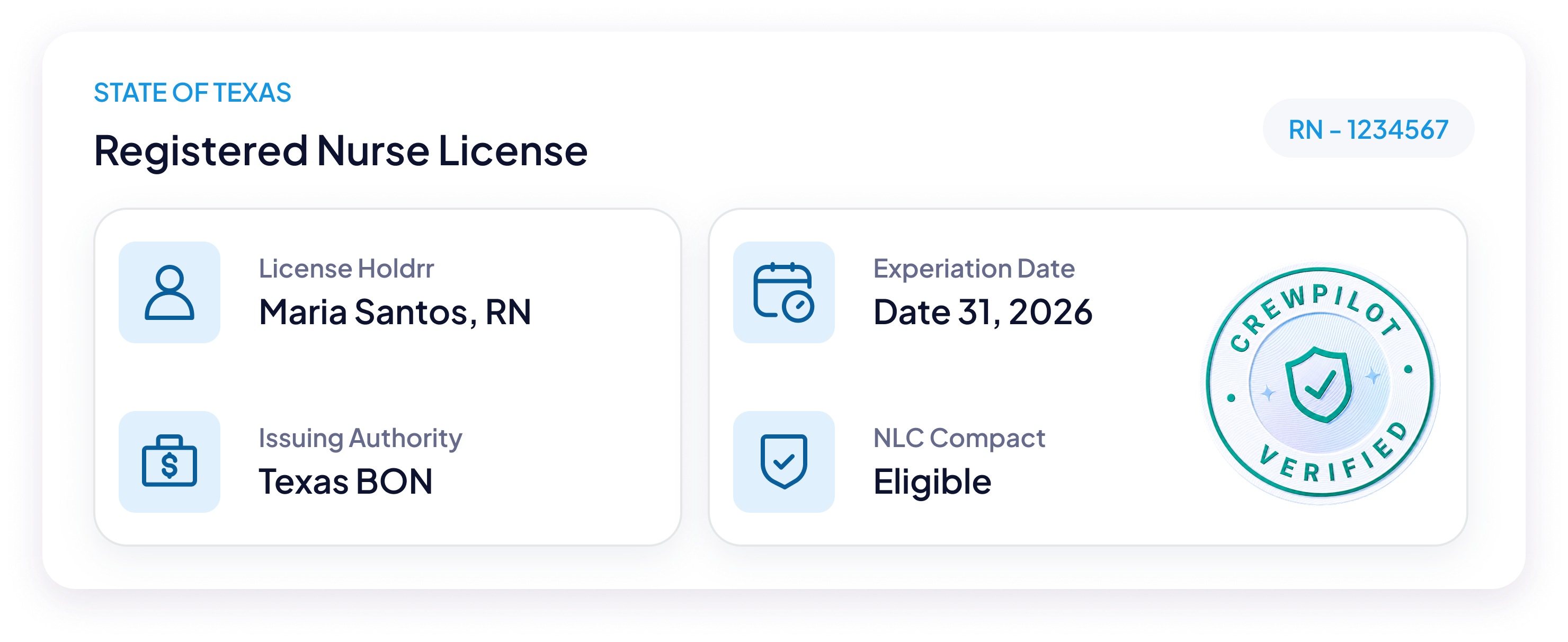 License upload workflow step 1
