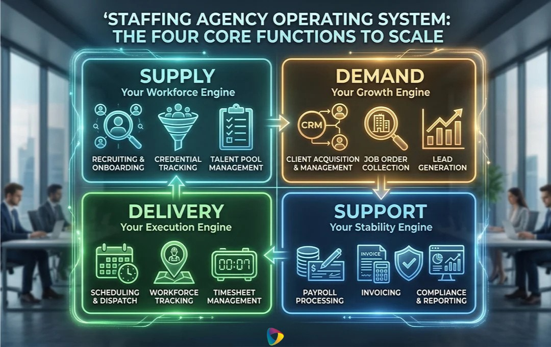 Why Staffing Agencies Stop Growing — and the Four-Function System That ...